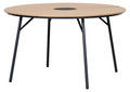 Trädgårdsbord Montana Teak-look Ø130 cm Sunlife